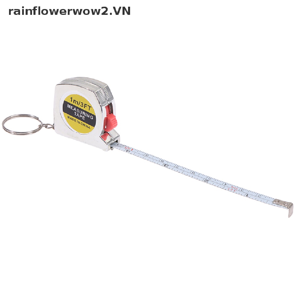 Móc Khóa Có Thước Dây Rút 1M / 3ft Bằng Thép Không Gỉ Tiện Dụng