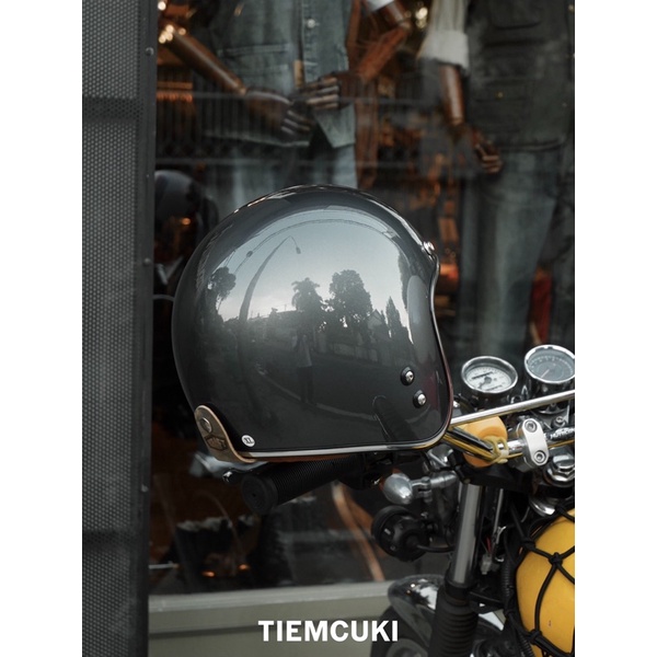 Nón bảo hiểm Kraft Helmet - Ciment Bóng - Vintage Motocycle