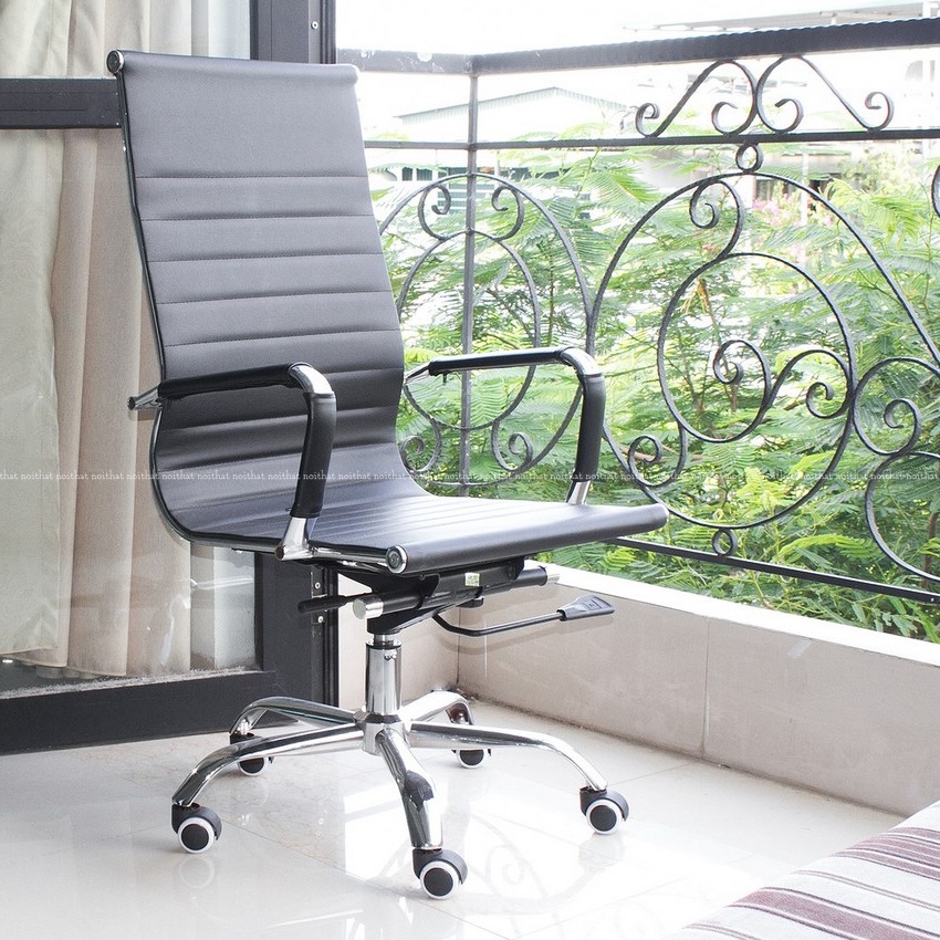 Ghế văn phòng xoay da 𝐆𝟎𝟔 ghế làm việc da công nghiệp cao cấp, thoáng mát, độ bền cao