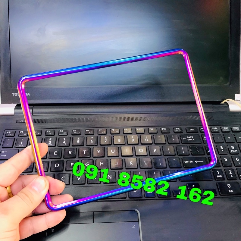 Khung Biển Số Xe Máy  Titan, 7 Màu, Vàng, Inox - ốp biển số xe máy