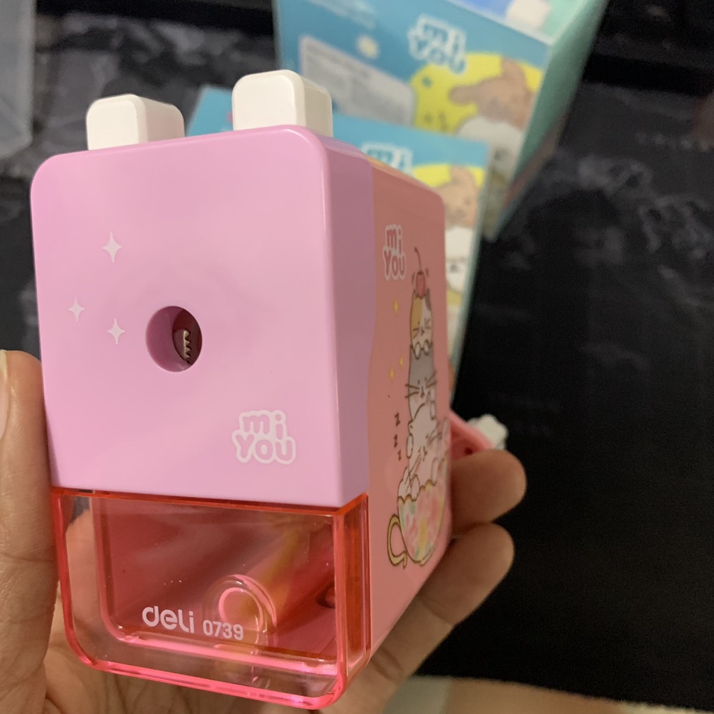 Chuốt bút chì DELI 739 nhân vật hoạt hình ngộ nghĩnh cho bé