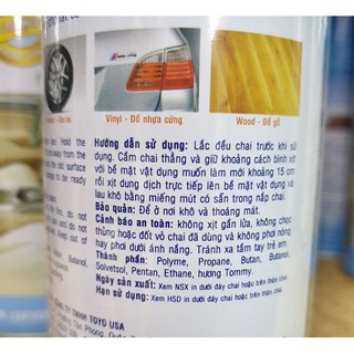 Bình Xịt Làm Bóng Đồ Da và Gỗ TOYO 500ml