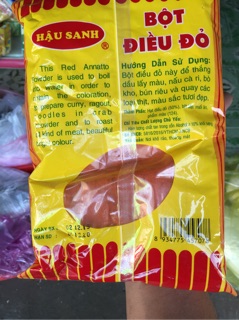 500g bột điều đỏ ướp thịt