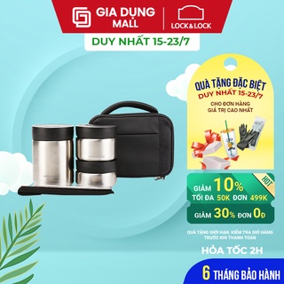 Bộ Hộp Cơm Giữ Nhiệt Thép Không Gỉ Lock & Lock LHC8031SLV giadungmall