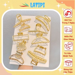 Kẹp Tóc Kim Loại 💖Kẹp Tóc Càng Cua💖Đơn Giản Phong Cách Hàn Quốc Dành Cho Nữ LS Store LS 04