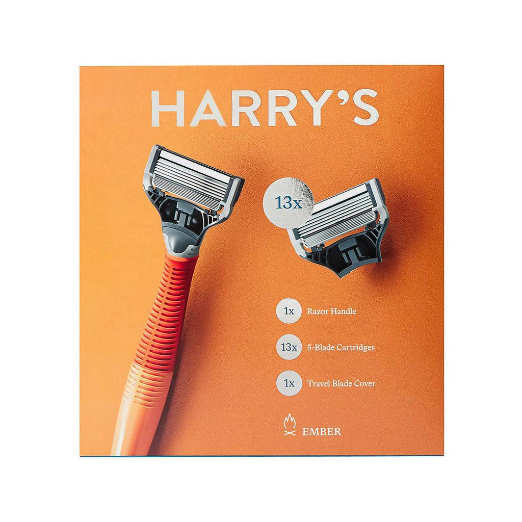 Bộ cạo râu Harry's (1 cán + 13 lưỡi) của Mỹ