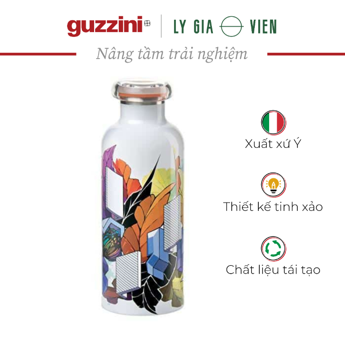 Bình Giữ Nhiệt Guzzini Travel Thermal Bottle Energy Street 500cc - Giữ nóng 12h &amp; giữ lạnh 24h