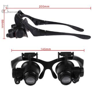 Kính Lúp Đeo Mắt 8x Có Đèn Led