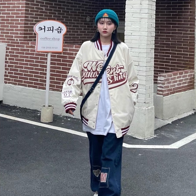 Áo khoác nam bomber nam nữ Went dáng varsity vải nỉ cotton 2 lớp phong cách ulzzang MB017