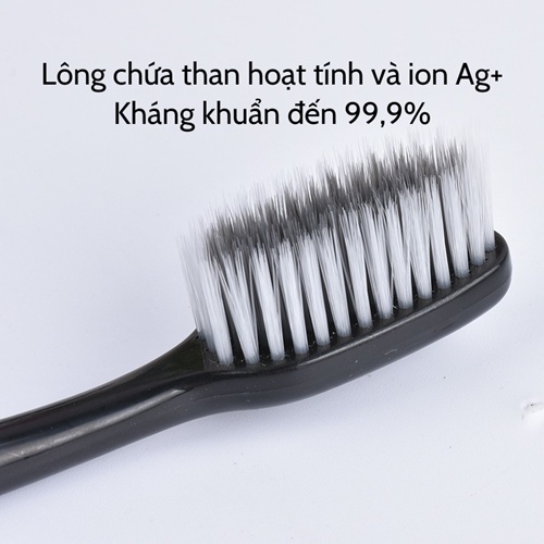 [GIÁ RẺ] Bàn chải đánh răng  Bàn chải than hoạt tính Bossi Hàn Quốc cao cấp lông mềm mịn kháng khuẩn an toàn sức khỏe