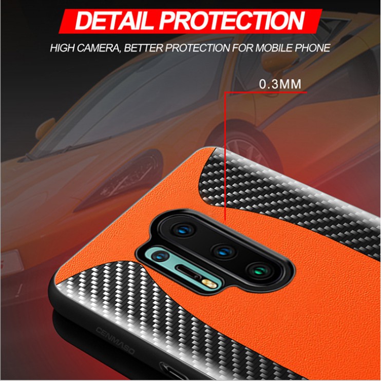 Ốp lưng điện thoại di động OnePlus 8, 8Pro OnePlus 7Pro, 7T Pro vỏ bảo vệ xe thể thao bằng da trơn siêu mỏng