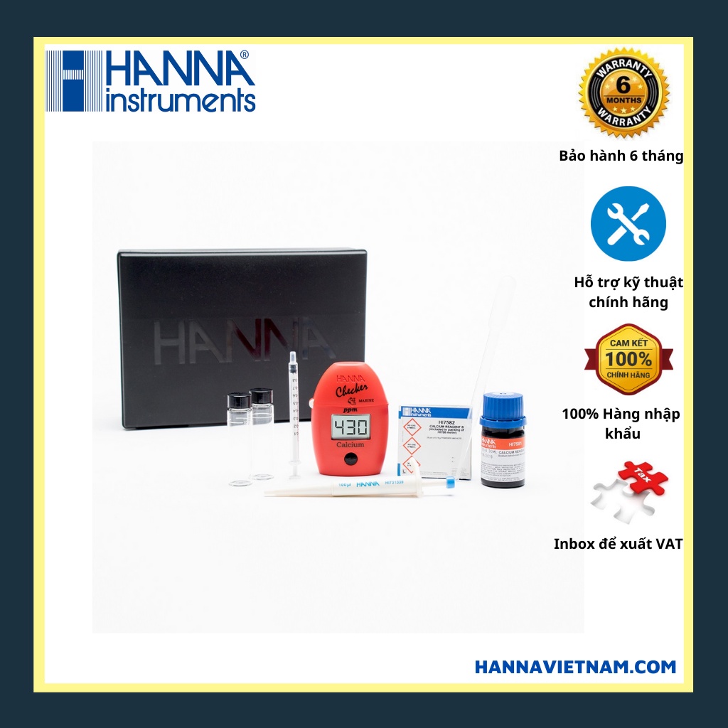 Máy Đo Canxi Trong Nước Mặn Hanna HI758 - dùng cho bể cá cảnh nước mặn - nuôi trồng thủy sản nước mặn HI758
