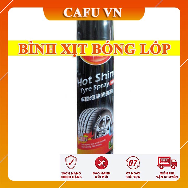 Bình xịt bóng lốp bình xịt Tyre Spray - Hot Shine - CAFU VN