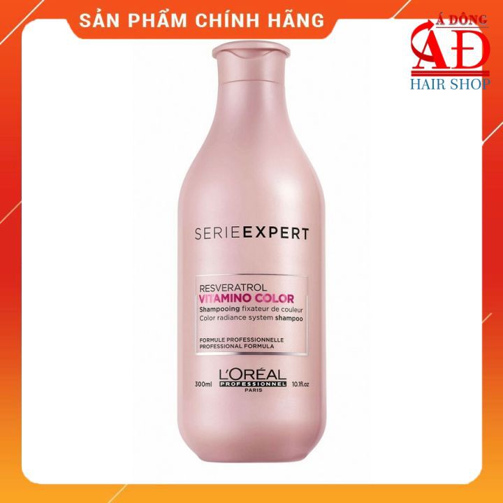 [Chính hãng] Dầu gội giữ màu tóc nhuộm L'oreal Serie Expert Resveratrol Vitamino color shampoo 300ml