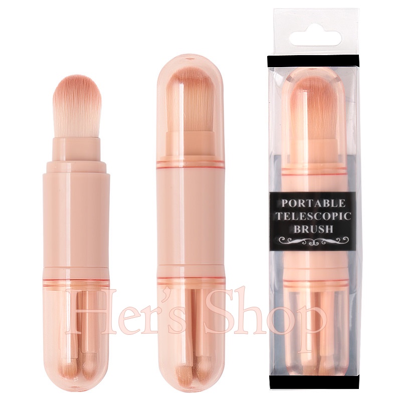 Set 4 Cọ Trang Điểm Mini Tán Kem Nền - Cọ Mắt - Cọ Đánh Sống Mũi - Bộ Cọ Make Up Cá Nhân Tiện Dụng