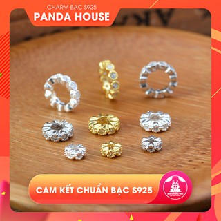 💖Charm bạc s925 chặn hạt đính đá trang trí - Panda House