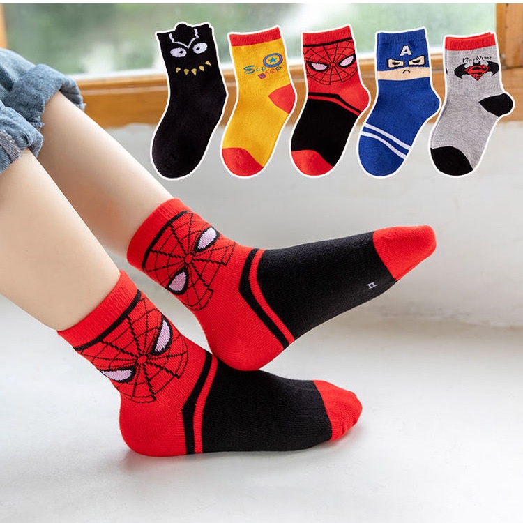 Bộ 5 đôi vớ cotton đáng yêu cho bé 0-12 tuổi