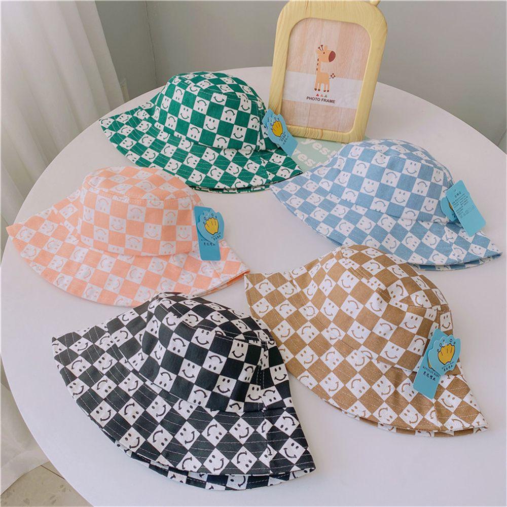 Mũ Tai Bèo Chống Nắng In Họa Tiết Mặt Cười Thời Trang Đi Biển Cho Bé Gái