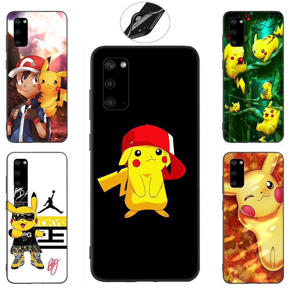 Samsung Galaxy S10 S9 S8 Plus S6 S7 Edge S10+ S9+ S8+ Casing Soft Case 108LU Pokemon Pikachu mobile phone case