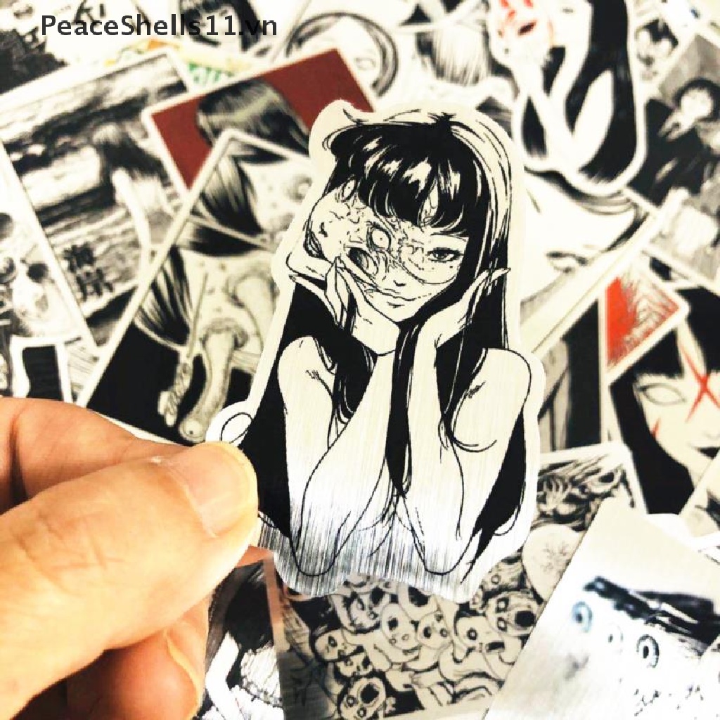Set 50 Tấm Poster Phim Hoạt Hình Junji Ito Chất Lượng Cao Dán Trang Trí Nội Thất
