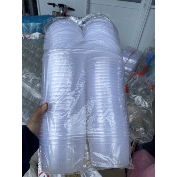 50 Hộp nhựa 500ml /300ml  tô nhựa , Thố nhựa chè/ Thố xôi chè / Thố làm chè đầy tháng 300-500ml