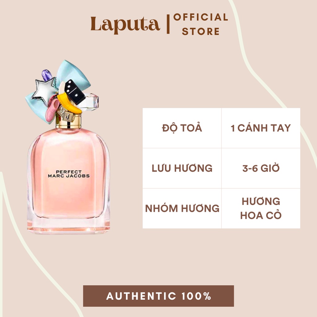 Nước Hoa Nữ Marc Jacobs Perfect Eau De Parfum, Mẫu thử 2ml, 5ml, 10ml