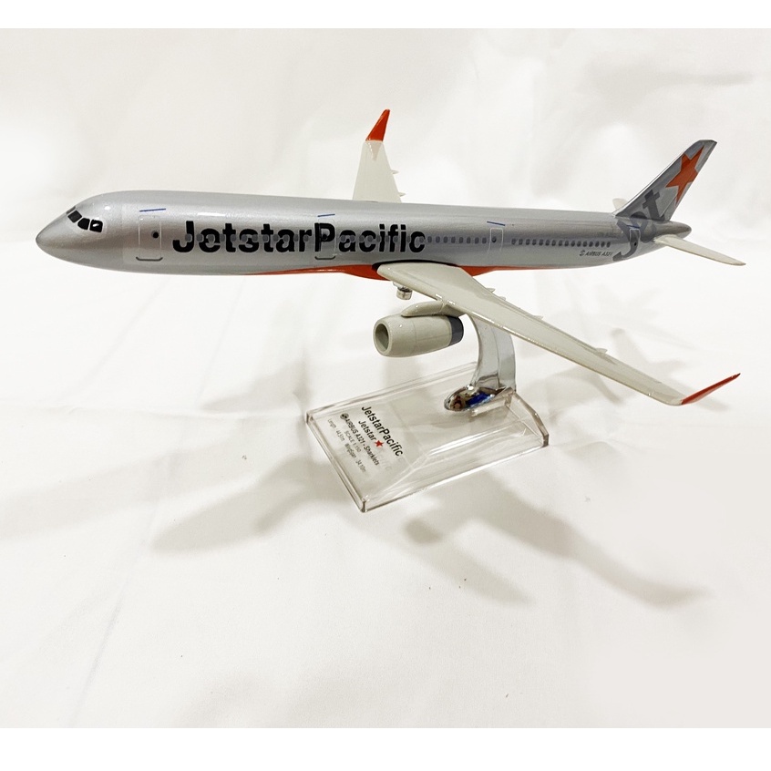 Mô hình máy bay Jetstar 30cm, Máy Bay Kim Loại A321 Sơn Theo Tiêu Chuẩn Các Hãng Hàng Không, Mô Hình Decor
