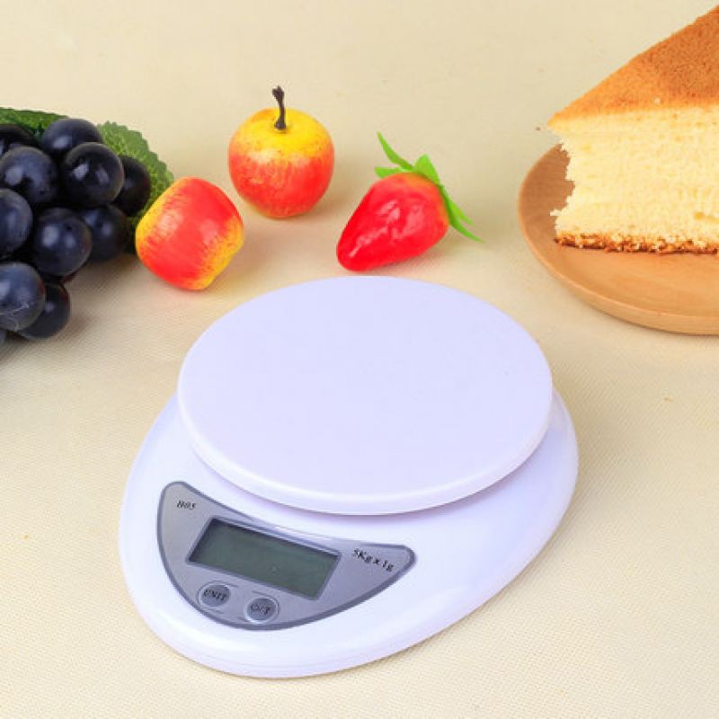 Cân Điện Tử Nhà Bếp B05 Mini Electronic Kitchen Scale Cân Thực Phẩm 5Kg – 1G Kèm Pin