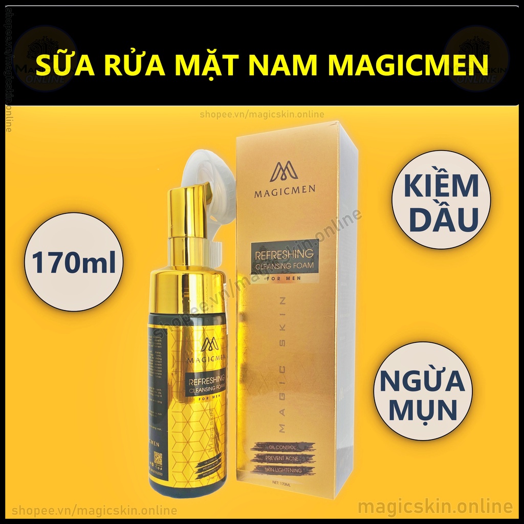 Sữa rửa mặt NAM MAGICMEN Refreshing Cleansing Foam for MEN | Magic Skin