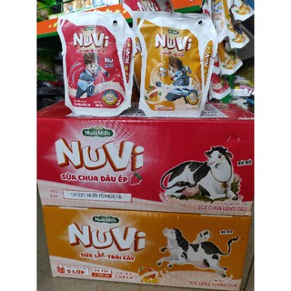 Thùng 24 túi sữa túi Nuvi Nutifood 24 túi x 110ml
