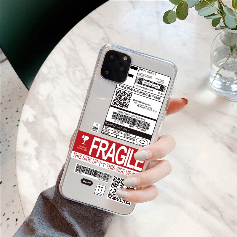 Ins DHL Fashion Tide label Huawei y7 2019 y9 2019 y9 2018 y7 2018 y7 2017 Y6 2017 phone case Transparent shell y7pro y6pro y9prime2019 y7prime Cover soft Silicone cover personality