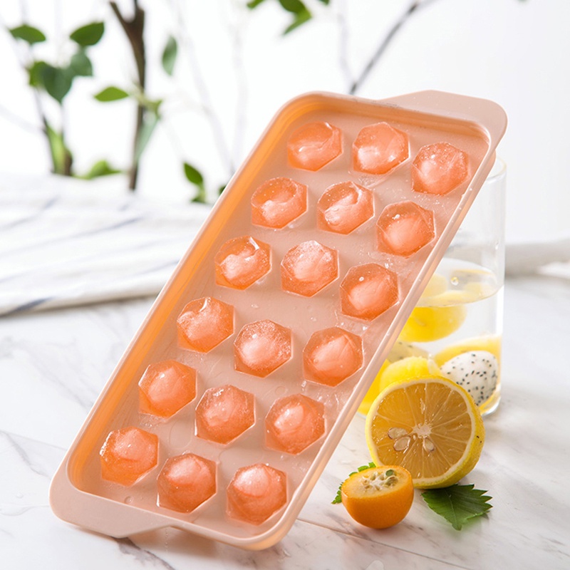 Khuôn Làm Đá/ Thạch/ Thạch Tròn 18/33 Có Vỏ An Toàn Tiện Dụng