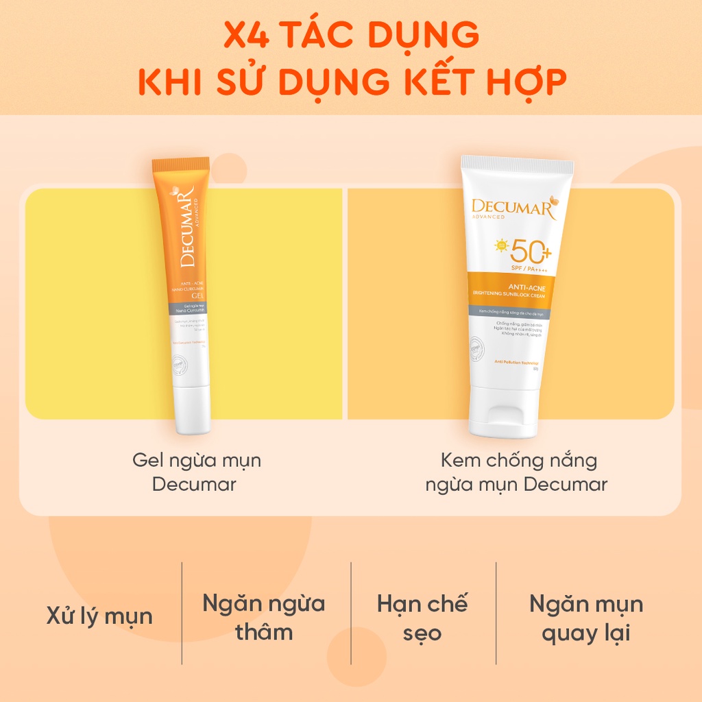 Gel Ngừa Mụn Nano Decumar Advanced 20gr Hoàn Toàn Mới - MK PMC