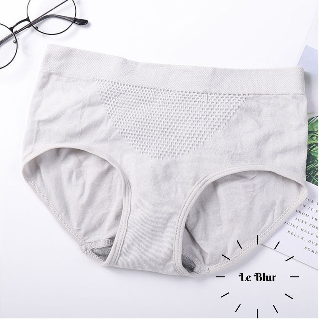 Quần lót nữ cotton túi zip, chất mịn gen nhẹ bụng dưới, chip kháng khuẩn thông hơi, leblur