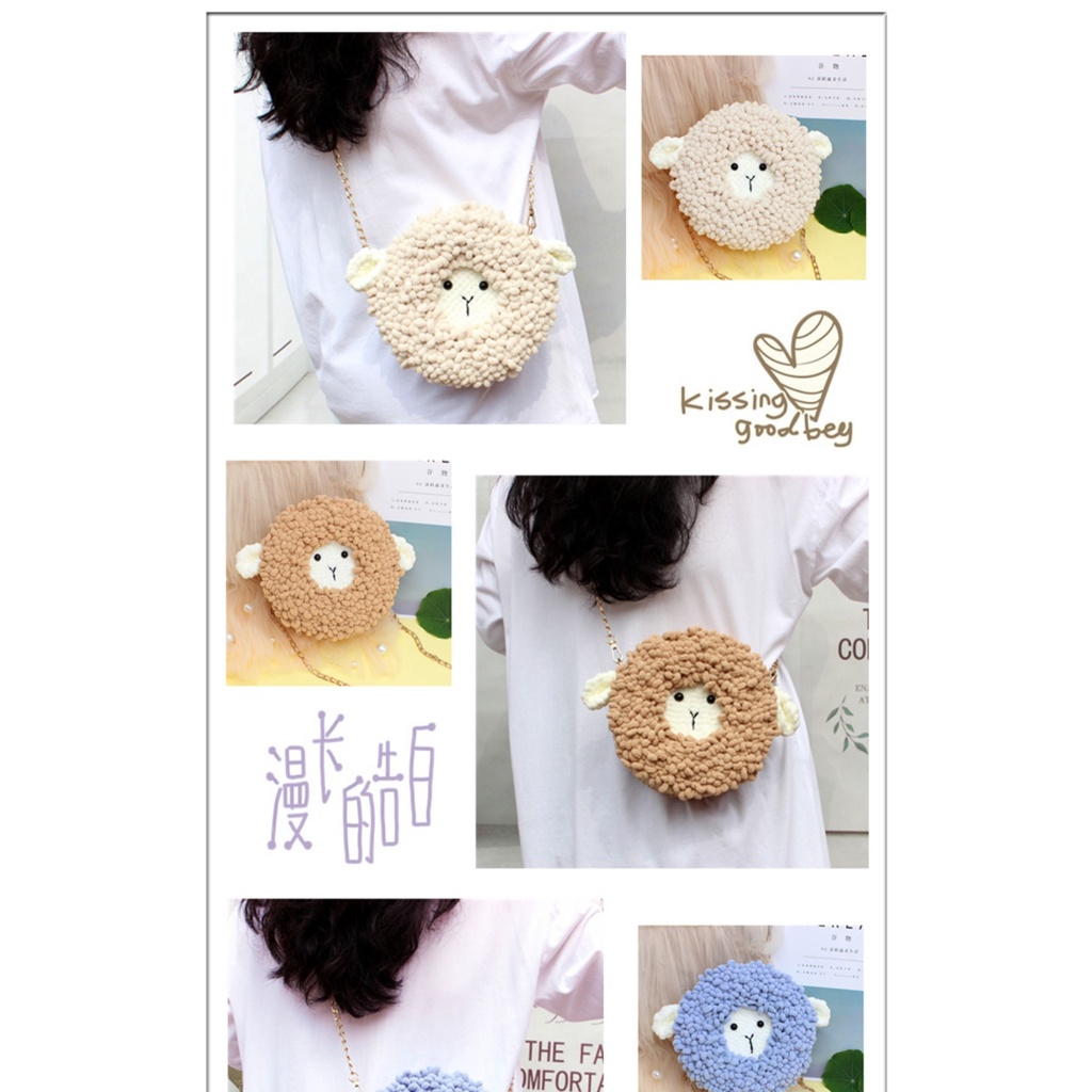 [Mẫu Mới 2022] DIY Combo Nguyên Liệu Làm Túi Tròn Cún Cưng Dễ Thương - Qùa Tặng Handmade Ý Nghĩa (HÀNG CÓ SẴN)