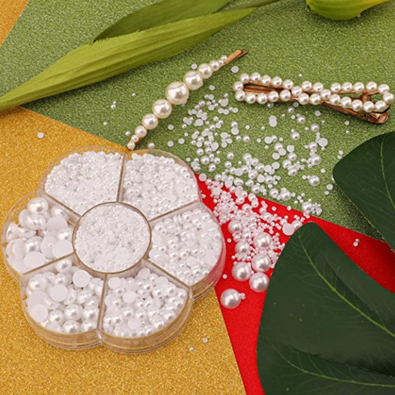 Hạt Ngọc Trai Giả 12 Màu Tự Làm Vòng Cổ / Dây Chuyền