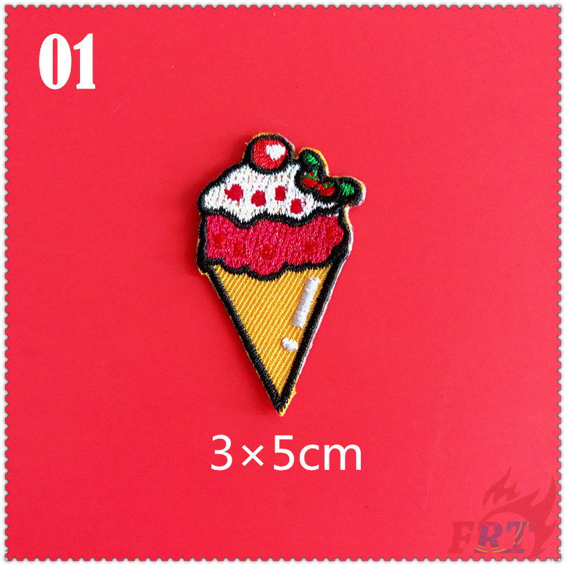 ✿ Miếng Dán Ủi Quần Áo Hình Cây Kem Ngọt Ngào ✿ 1 Sticker Ủi Thêu Hình Huy Hiệu