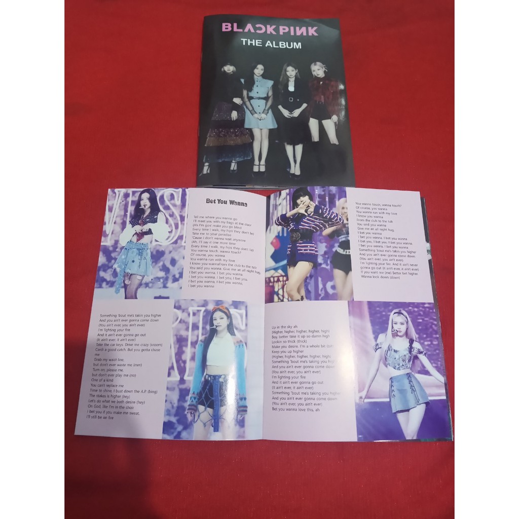 photobook BACKPINK the ALBUM kèm lời bài hát