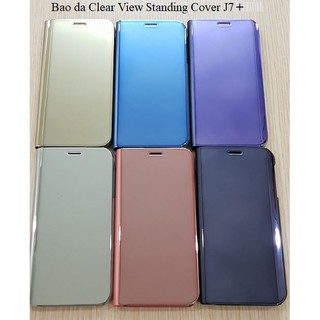 Bao da Clear view Standing Samsung J7+ ( J7 plus)
