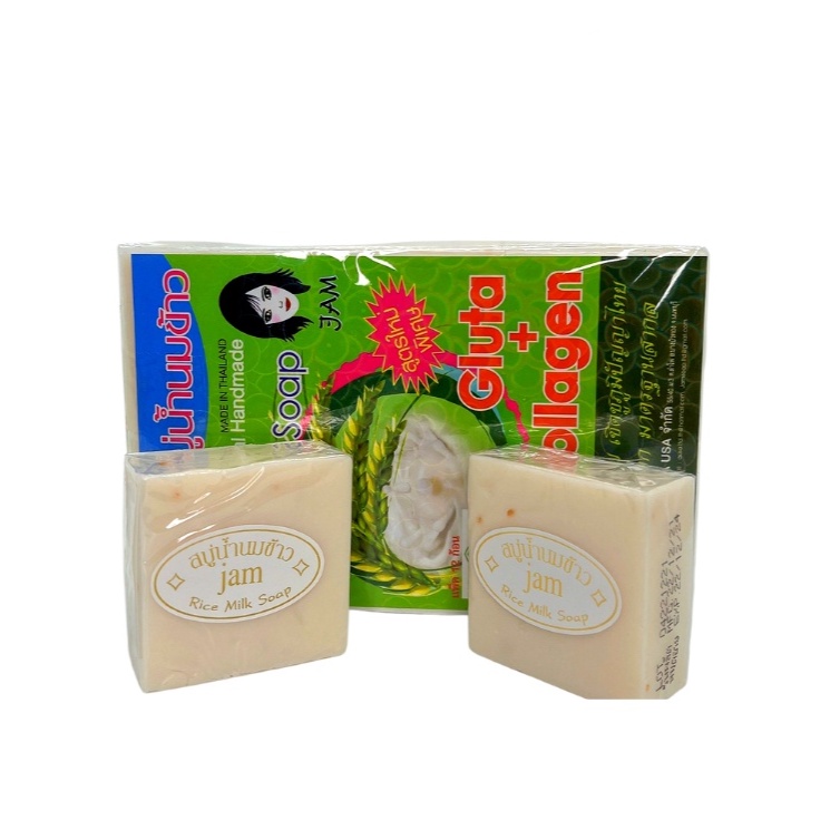 Xà Phòng Gạo  Jam Trắng Da Giảm Mụn Thái Lan