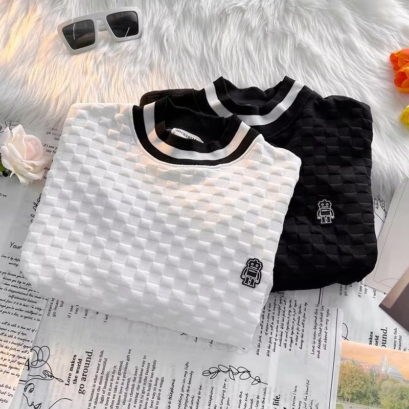 Áo sweater Cổ Thuyền Thoáng Khí Oversize Thời Trang Unisex Phong Cách Hàn Quốc Chất Lượng Cao