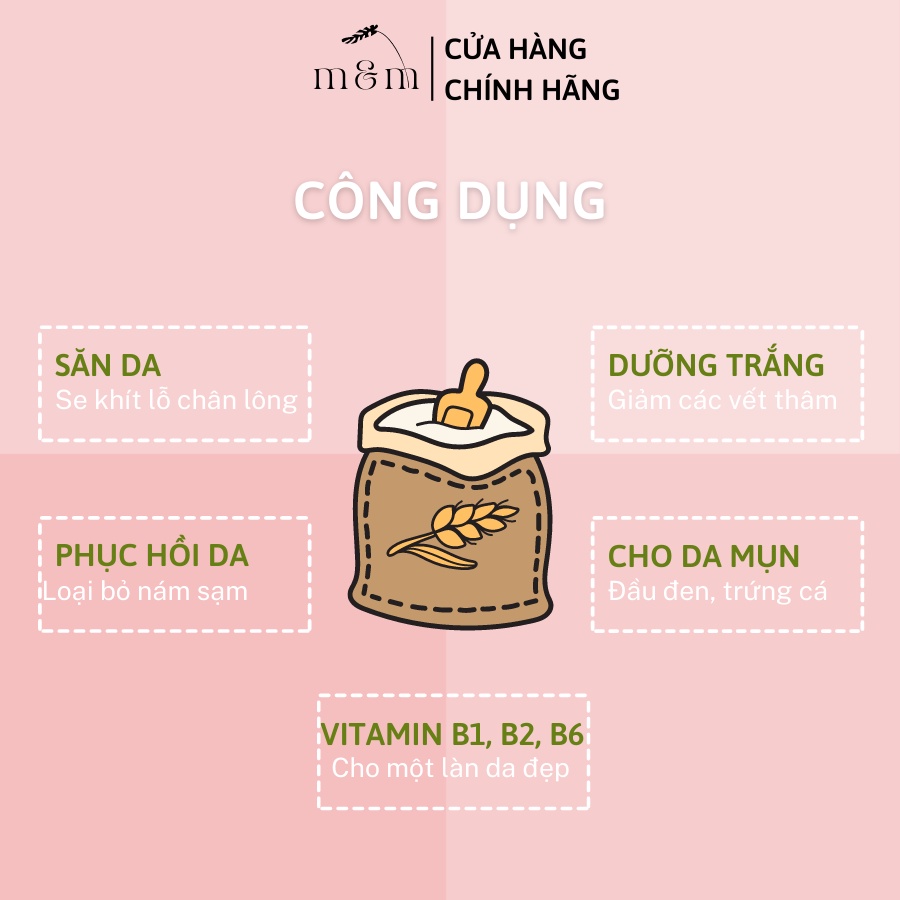 Combo Bột Cám Gạo + Bột Đậu Đỏ Đắp Mặt