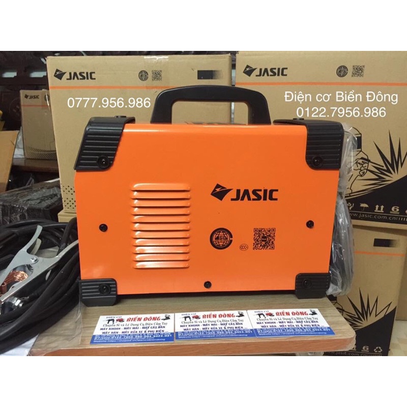 Máy Hàn 🍊 FREESHIP 🍊 Tặng bộ mặt nạ Hàn bó 20 que hàn Hàn que chấm boong 4 ly với máy hàn JASIC ARC-200E mới Anh Quốc