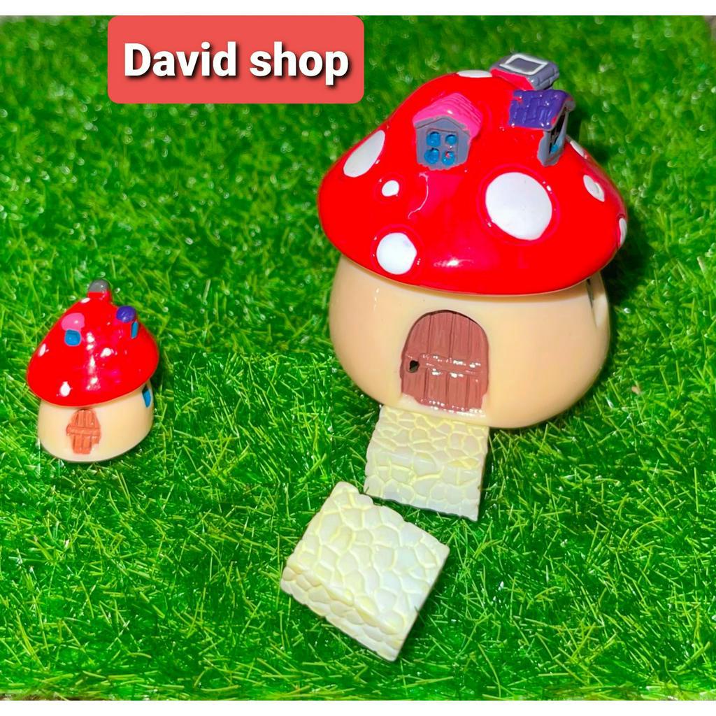 Nhà nấm size mini/ size trung/ trang trí tiểu cảnh/ terrarium