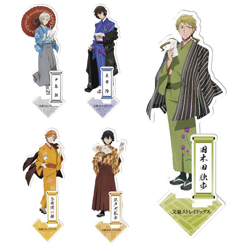 Tmdbyx Mô hình Anime Bungo Stray Dogs bằng acrylic có giá đỡ để bàn trang trí