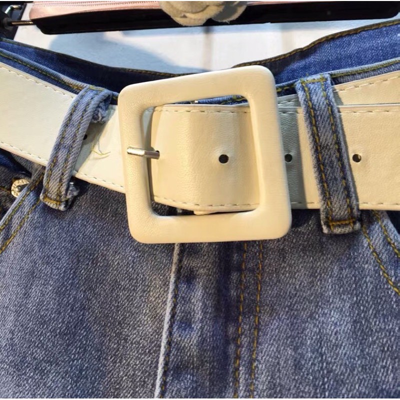 Quần bò jeans  beggi hình thù đính đá - quảng châu cao cấp