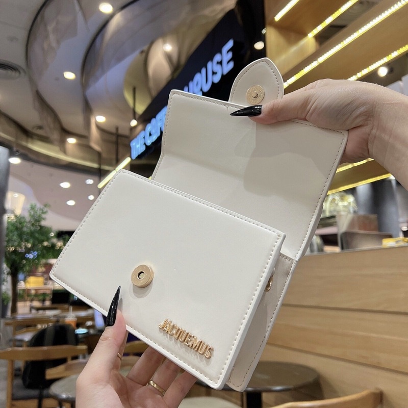 Túi đeo chéo nữ thời trang Jacquemus size 20cm túi xách thiết kế đơn giản logo dập nổi đeo đi chơi