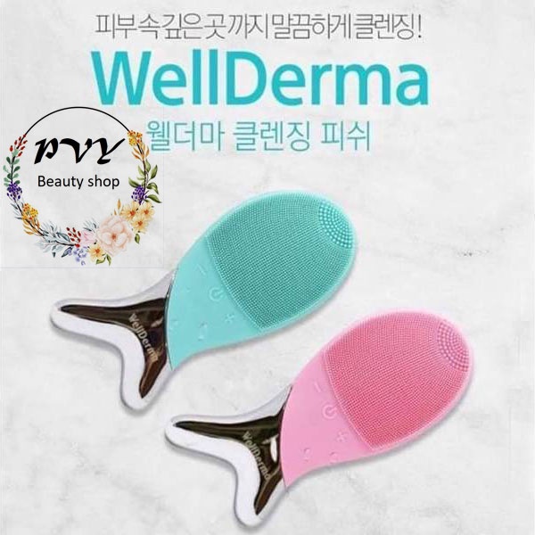 Máy Rửa Mặt Con Cá Đa Năng Wellderma Cleansing Fish. Sạch Sâu, Tẩy Tế Bào Chết, Mụn Đầu Đen, Mụn Cám, Matxa Nâng Cơ ( HÀ