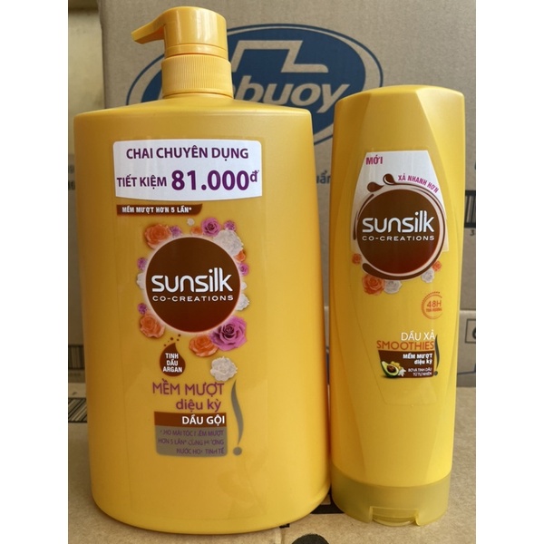 COMBO Dầu Gội và Xả Sunsilk Mềm Mượt Diệu Kỳ 1,4kg Và 320ml