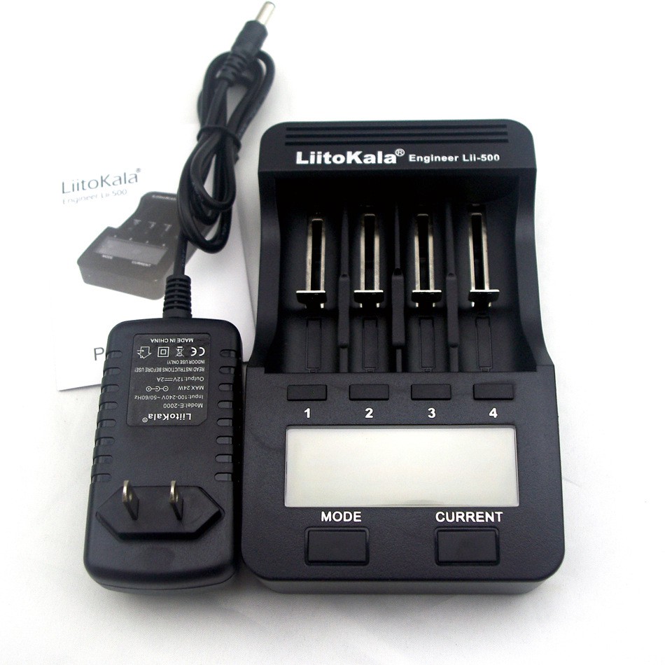 Sạc Pin Liitokala Lii-500 18650/26650 sạc thông minh đo nội trở và dung lượng pin
